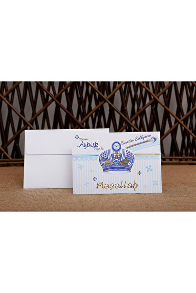 İklim SÖZER DAVETİYE 100 Adet Sünnet Davetiyesi, Baskı Hariçtir.