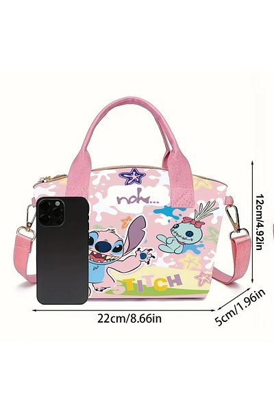 GlassySKY Lightweight Hello Kitty Figured Zippered Tote Bag with Shoulder Strap as a Gift