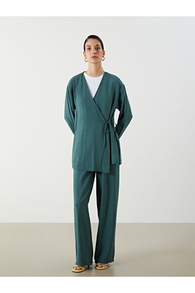 LC Waikiki Pantaloni de damă New Season cu talie elastică Wide Crotch - S5K511Z8