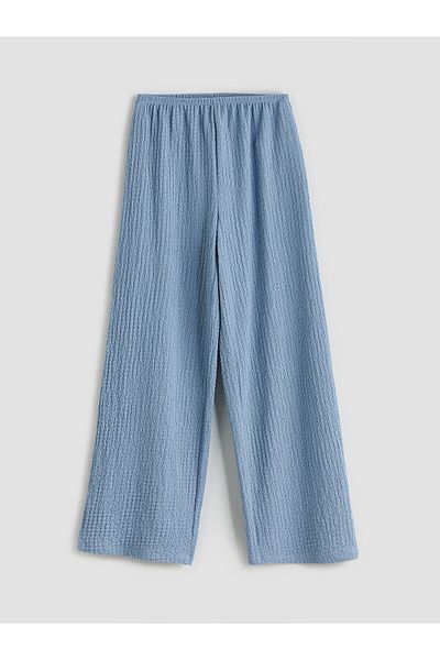 LC Waikiki Pantaloni de damă texturați cu talie elastică