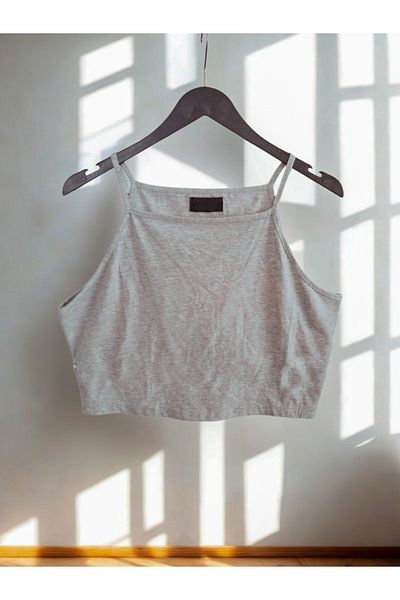 BUTİK MUSON Halter Neck Crop Top Size 42