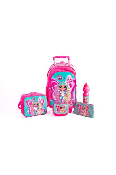 LOL 18"TROLLEYBAG+LUNCH BAG+PENCILCASE+WATER BOTTLE+LUNCH BOX