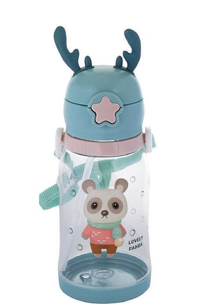 RKY SERENITY Relaxion Food Contact Suitable Bpa Free 600 ml Water Bottle with Neck Strap and Straw