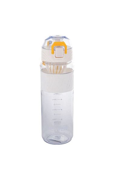 RKY SERENITY زجاجة مياه ديتوكس خالية من مادة BPA سعة 720 مل مع نظام قفل مع ماصة مناسبة للاتصال بمواد التغذية المريحة