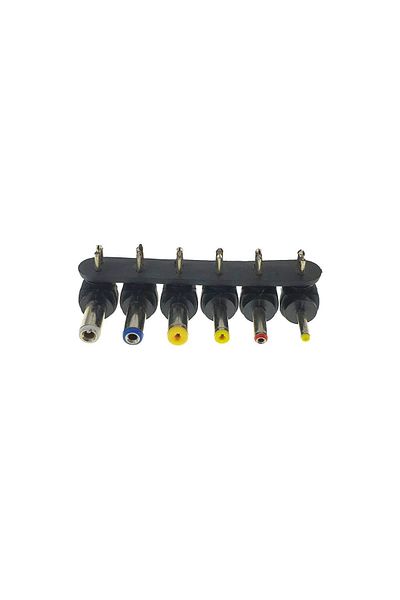 OEM Set of 6 DC Power Connectors (2.5-5.5mm) | Universal Adapters for Electronic Devices