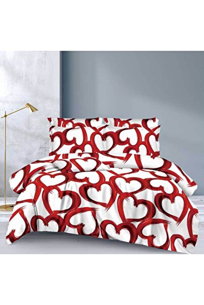 OEM Lenjerie Bumbac Satinat, Pucioasa, 2 Persoane, Pat Dublu, 4 Piese