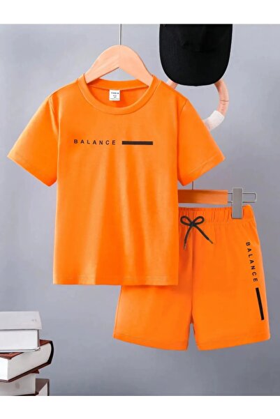 Gutsy SET T-SHIRT PANTALONI SCURTĂ PENTRU COPII BALANCE PRINTED