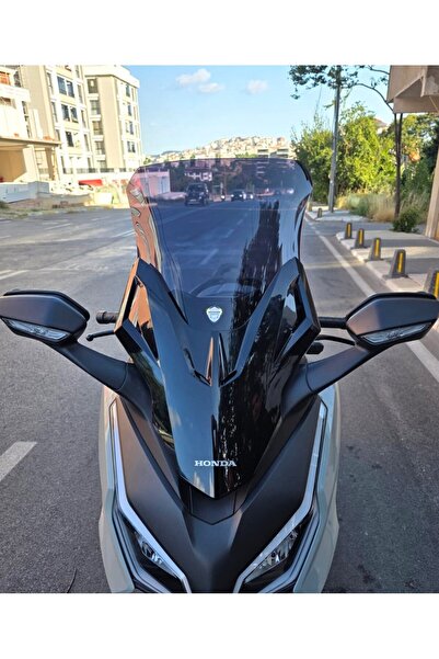 MOTOCAM Honda Forza Siperlik Ön Cam 2021-2025 Model 60cm Siyah Renkli 4mm