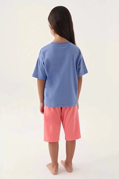 U.S. Polo Assn. Licensed Baton Open Indigo Girl's Capri Set