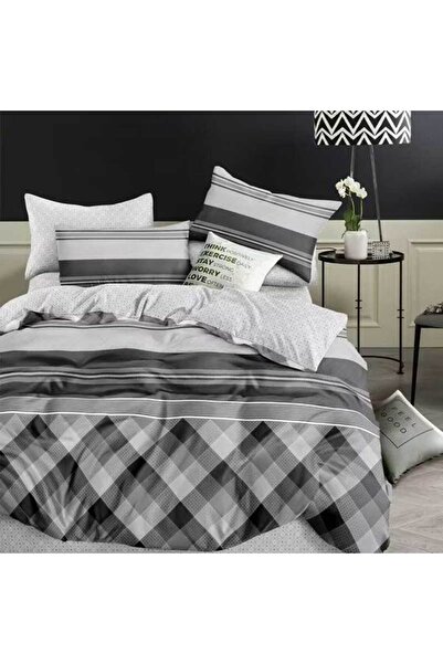 OEM Lenjerie Bumbac Satinat, Pucioasa, 2 Persoane, Pat Dublu, 4 Piese