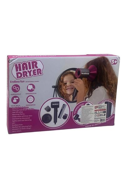 JOYFUL CHİLD Modern Hair Dryer with Toy Mirror