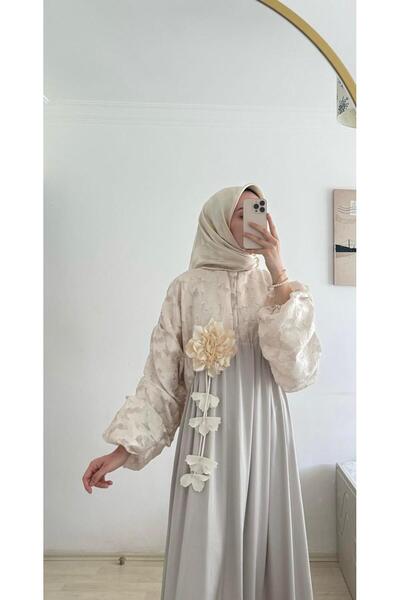 RSTM Boutique Ruffles Satin Fabric Evening Dress for Special Occasions