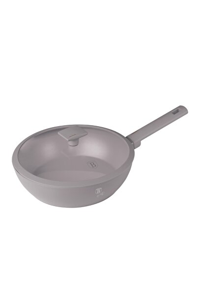 Berlinger Haus Tigaie wok cu capac 28 cm, culoare taupe, Berlinger Haus BH 80...