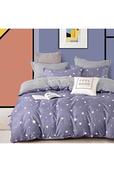 OEM Σατέν Βαμβακερό Λευκό, Θείο, 2 Άτομα, Διπλό Κρεβάτι, 4 Τεμάχια