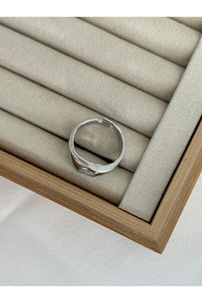 ringbox Silver Color Drop Stone Ring