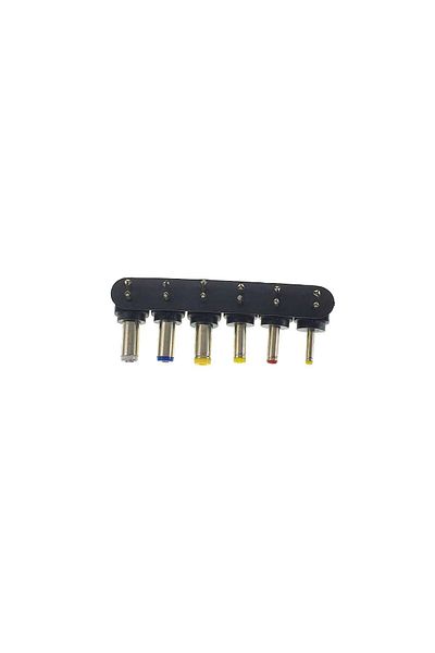 OEM Set of 6 DC Power Connectors (2.5-5.5mm) | Universal Adapters for Electronic Devices