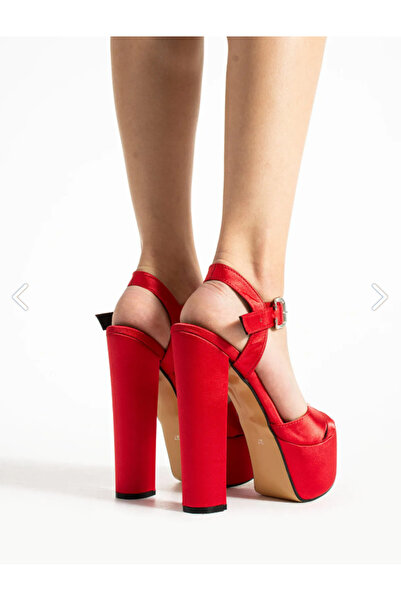 E&L Company EN YÜKSEK NET 16cm, Kırmızı saten, altı kaymaz, hafiftir, dengelidir.