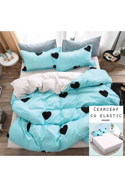 Patul Сатенено памучно ленено легло, сяра, 1 човек, единично легло, 4 части