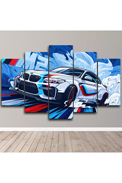 fabriflow exclusive BMW Özel Tasarım 5li tablo dekoratif ev hediyesi