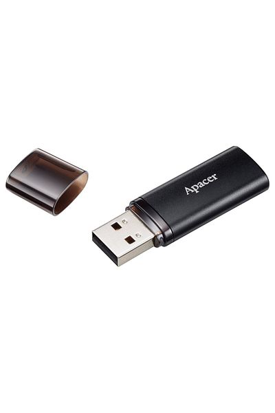Apacer Stick de memorie USB 3.2 AH25B de 64 GB cu capac, negru