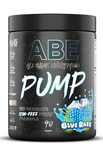 applied nutrition Abe Pump Ultimate Pre Workout, blue razz, 500g, 40 Scoops