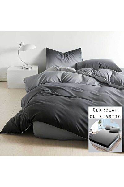 Patul Lenjerie Bumbac Satinat, Pucioasa, 1 Persoana, Pat Single, 4 Piese