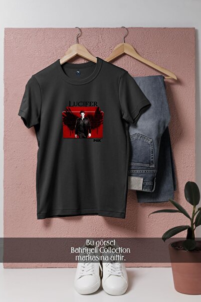 Bahriyeli Collection Oversize Lucifer Foreign Series Design Unisex T-Shirt
