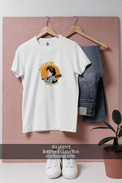 Bahriyeli Collection Tricou unisex supradimensionat cu design Joe Keery Stranger Things Steve Harrington