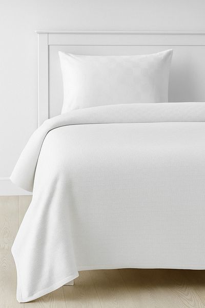 CollessiaHome 100% Cotton Double Luxury Hotel Pique Hotel Bedspread 210X240 cm