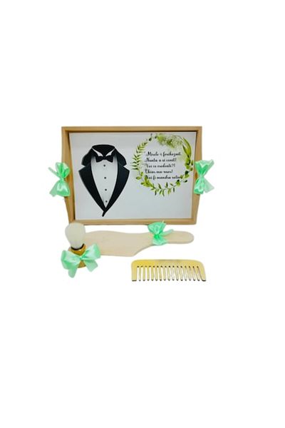 OEM Personalized groom's cooking tray set, consisting of 4 pieces