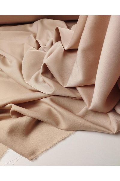 Kumaş Parça Crepe in Ashy Pink Color Width: 150