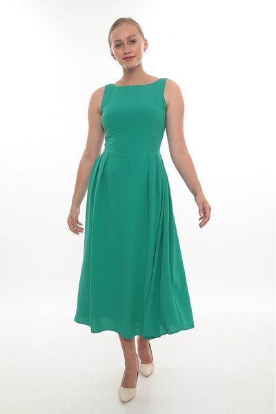 etselements Sleeveless Lined Midi Dress