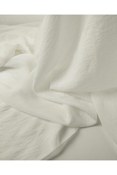 Kumaş Parça Arobin Woven in White Color Width: 150