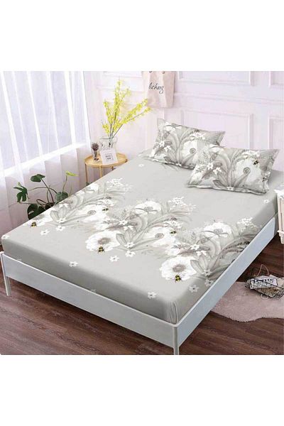 Patul FINET Bed Cover with Elastic + 2 Pillowcases, Pucioasa, Double Bed 180x200