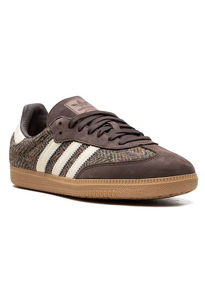 adidas Samba OG Tweed Pack Sneakers – Dark Brown/Cream White/Gum – Premium Nubuck & Tweed Design