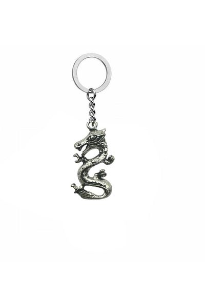 Herşey Nota Unisex Keychain with Chinese Dragon Figure – Symbol of Wisdom, Power and Auspiciousness