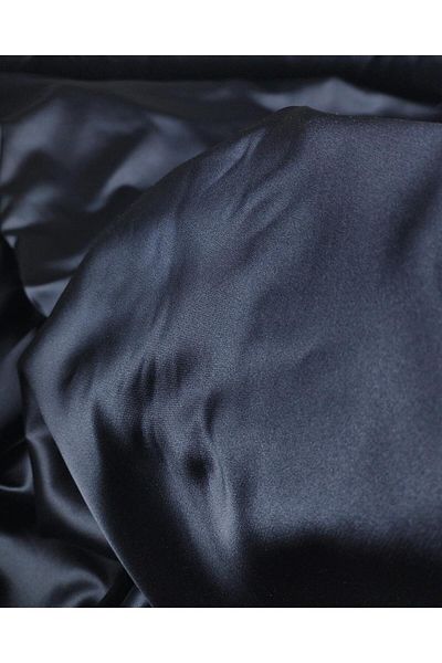 Kumaş Parça Lining in Navy Blue Lace Satin Width: 145