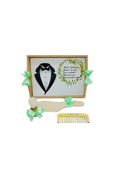 OEM Personalized groom's cooking tray set, consisting of 4 pieces