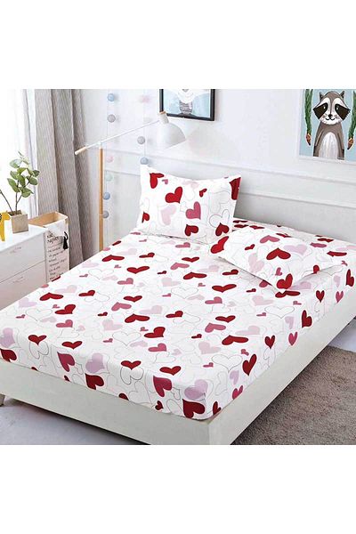 Patul FINET Bed Cover with Elastic + 2 Pillowcases, Pucioasa, Double Bed 180x200