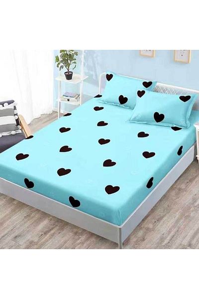 Patul FINET Bed Cover with Elastic + 2 Pillowcases, Pucioasa, Double Bed 180x200