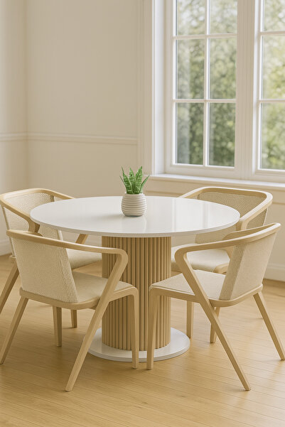 NESTRO 🌿 Antoryum Yuvarlak Masa – Mutfakta, Balkonda, Ofiste Şıklık ve Fonks...