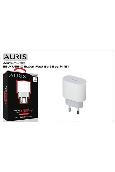 Auris CH38 USB‑C Kafa 35 W – Süper Hızlı Şarj Adaptörü