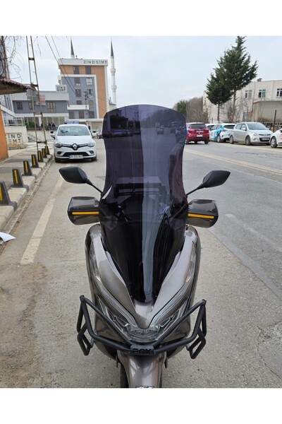 MOTOCAM Honda Pcx Ön Cam 2018-2020 Model 83cm Siyah Renkli 4mm UZUN CAM