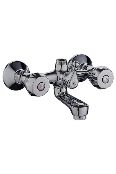 EWA Ewa Red Hot and Cold Shower Mixer with Shower Head - Wall Mounted