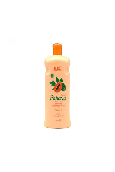 RDL لوشن تبييض اليدين والجسم الأصلي بخلاصة البابايا 600 مل
