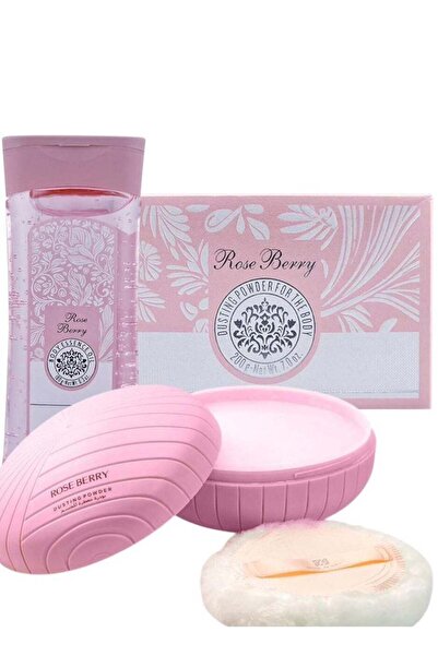 ROSE BERRYY بودرة الجسم المعطرة برائحة التوت الوردي + زيت عطري للجسم