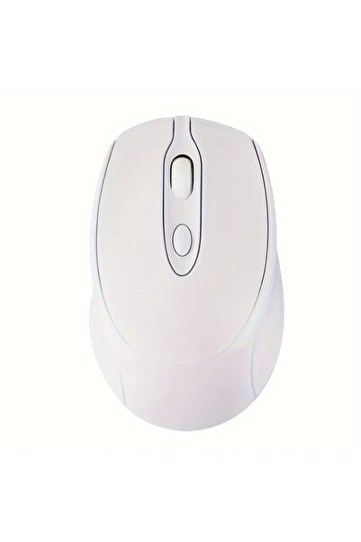 starnewstore 🖱️ 1200 DPI Şarjlı Bluetooth + 2.4GHz Kablosuz Mouse | Type-C Girişli, Sessiz, Beyaz Wireless