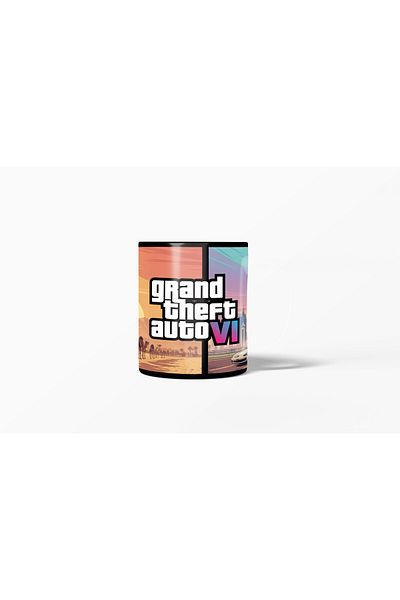 MECKSA Grand Theft Auto 6 Design Ksa Theme Coffee Cup 11 oz