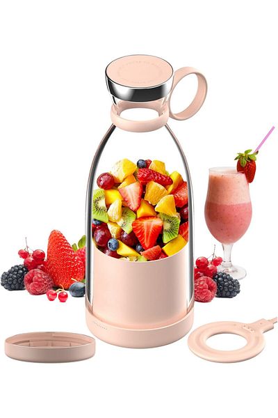 COOYA :Portable Blender Cup, Electric USB Juicer - Mini Portable for Milkshakes, Smoothies & Fruits