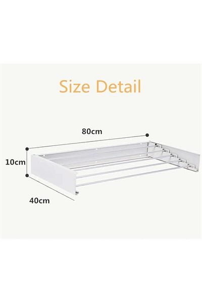 COOYA Invisible Wall Mounted Clothes,Towel Drying Rack,Foldable Shoe Storage Rack, Retractable(White)